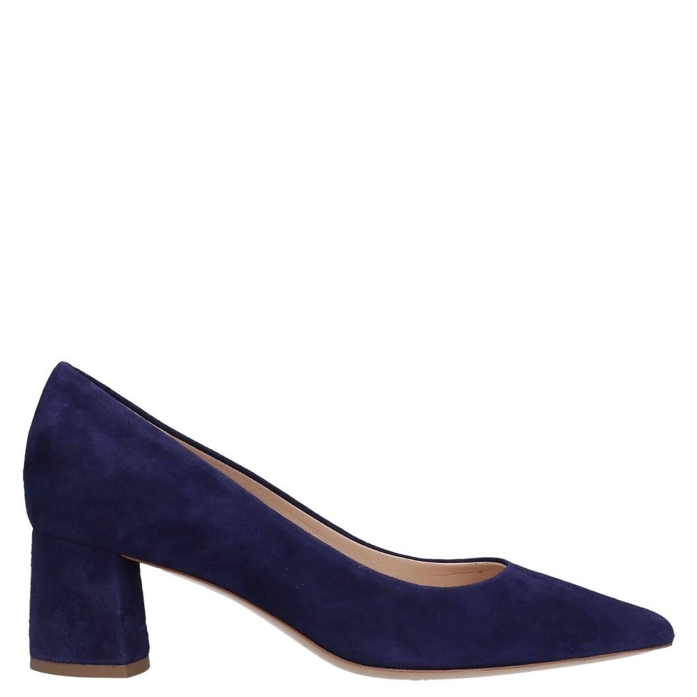 Chic Navy Block Heel Pumps